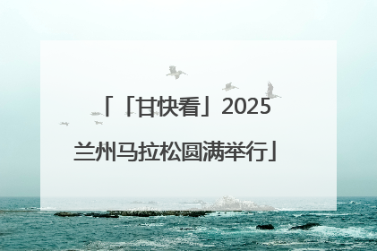 「甘快看」2025兰州马拉松圆满举行