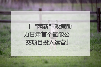 “两新”政策助力甘肃首个氢能公交项目投入运营