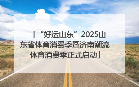 “好运山东”2025山东省体育消费季暨济南潮流体育消费季正式启动