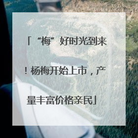 “梅”好时光到来！杨梅开始上市，产量丰富价格亲民
