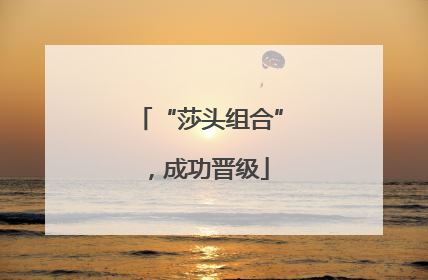 “莎头组合”，成功晋级