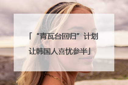 “青瓦台回归”计划让韩国人喜忧参半