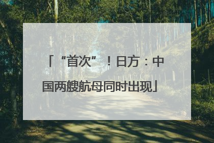 “首次”！日方：中国两艘航母同时出现
