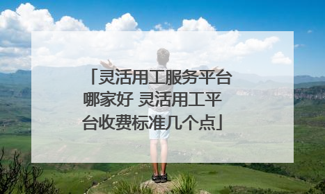 灵活用工服务平台哪家好 灵活用工平台收费标准几个点