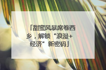 甜蜜风暴席卷西乡，解锁“浪漫+经济”新密码
