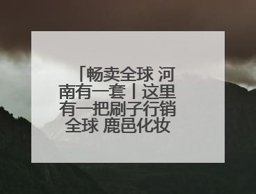 畅卖全球 河南有一套丨这里有一把刷子行销全球 鹿邑化妆刷：“刷”出美丽经济新世界