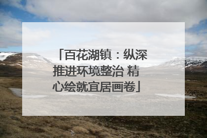 百花湖镇：纵深推进环境整治 精心绘就宜居画卷