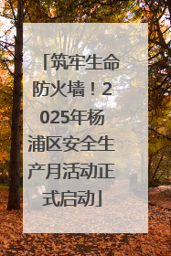 筑牢生命防火墙！2025年杨浦区安全生产月活动正式启动