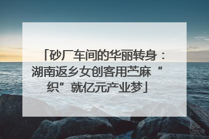 砂厂车间的华丽转身：湖南返乡女创客用苎麻“织”就亿元产业梦