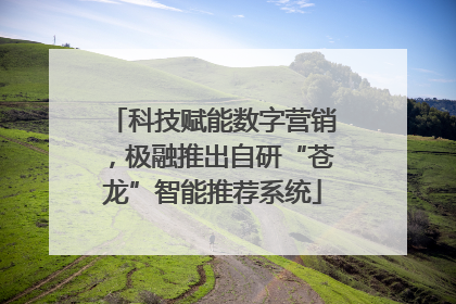 科技赋能数字营销，极融推出自研“苍龙”智能推荐系统