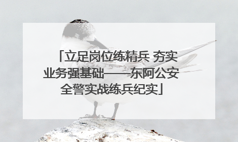 立足岗位练精兵 夯实业务强基础——东阿公安全警实战练兵纪实