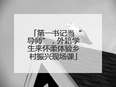 第一书记当“导师”，外籍学生来怀柔体验乡村振兴现场课