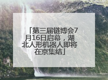第三届链博会7月16日启幕，湖北人形机器人即将在京集结