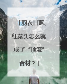 羽衣甘蓝、红菜头怎么就成了“顶流”食材？
