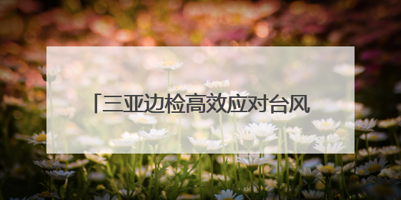 三亚边检高效应对台风“蝴蝶”，成功转移132名钻井平台工作人员