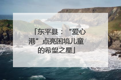东平县：“爱心港”点亮困境儿童的希望之星