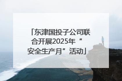 东津国投子公司联合开展2025年“安全生产月”活动