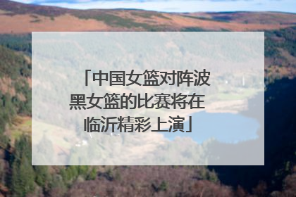 中国女篮对阵波黑女篮的比赛将在临沂精彩上演