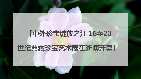中外珍宝绽放之江 16至20世纪典藏珍宝艺术展在浙博开幕