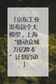 京东工业发布这个大模型，上海“链动众城 万亿降本”计划启动