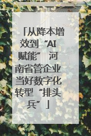 从降本增效到“AI赋能” 河南省管企业当好数字化转型“排头兵”