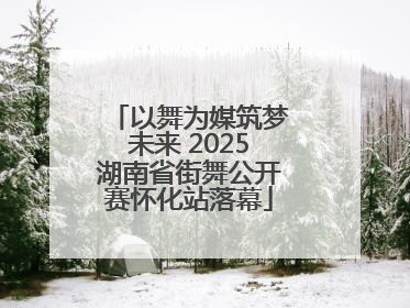 以舞为媒筑梦未来 2025湖南省街舞公开赛怀化站落幕