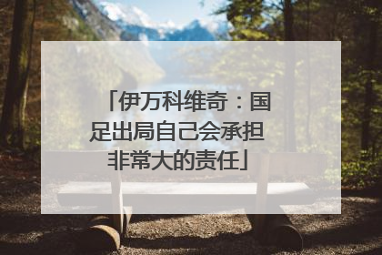 伊万科维奇：国足出局自己会承担非常大的责任