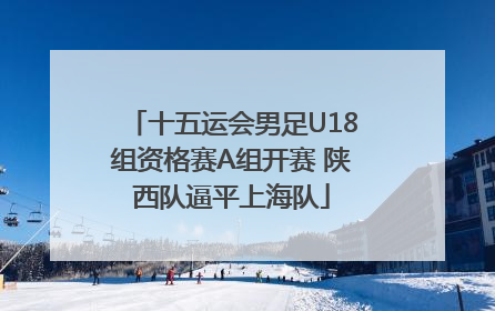 十五运会男足U18组资格赛A组开赛 陕西队逼平上海队