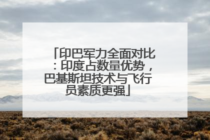 印巴军力全面对比：印度占数量优势，巴基斯坦技术与飞行员素质更强
