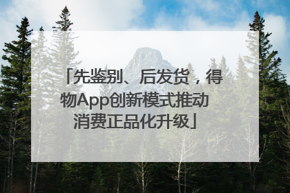 先鉴别、后发货，得物App创新模式推动消费正品化升级