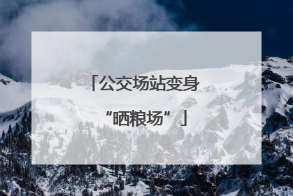 公交场站变身“晒粮场”