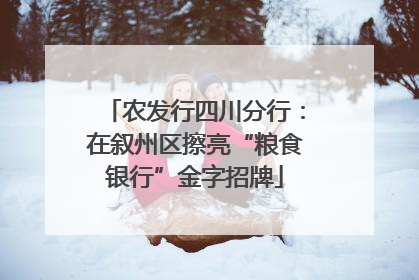 农发行四川分行：在叙州区擦亮“粮食银行”金字招牌