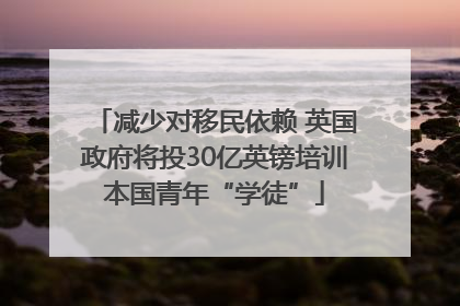 减少对移民依赖 英国政府将投30亿英镑培训本国青年“学徒”