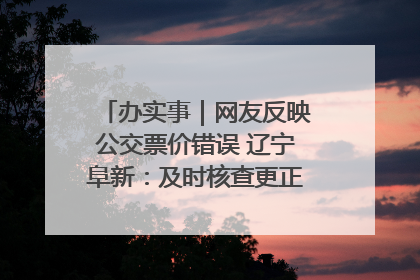办实事｜网友反映公交票价错误 辽宁阜新：及时核查更正 加强实时巡检