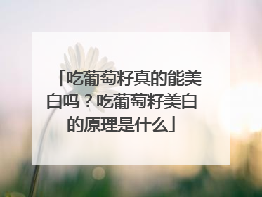 吃葡萄籽真的能美白吗？吃葡萄籽美白的原理是什么