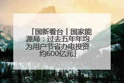 国新看台丨国家能源局：过去五年年均为用户节省办电投资约600亿元