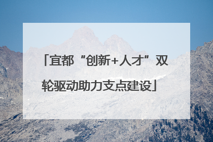 宜都“创新+人才”双轮驱动助力支点建设