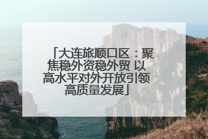 大连旅顺口区：聚焦稳外资稳外贸 以高水平对外开放引领高质量发展