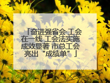 奋进强省会·工会在一线 工会法实施成效显著 市总工会亮出“成绩单”