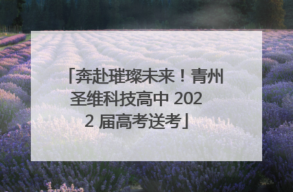 奔赴璀璨未来！青州圣维科技高中 2022 届高考送考