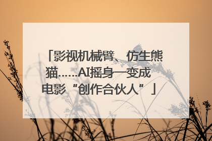 影视机械臂、仿生熊猫……AI摇身一变成电影“创作合伙人”