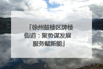 徐州鼓楼区牌楼街道：聚势谋发展 服务赋新能