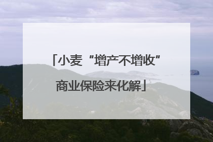 小麦“增产不增收” 商业保险来化解
