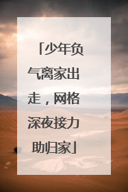 少年负气离家出走，网格深夜接力助归家