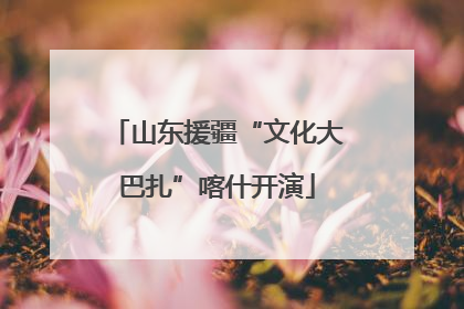 山东援疆“文化大巴扎”喀什开演