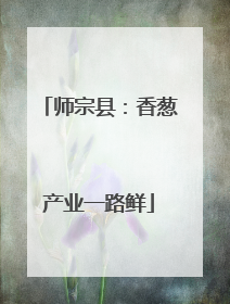 师宗县：香葱产业一路鲜
