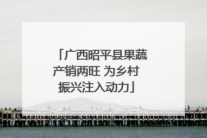 广西昭平县果蔬产销两旺 为乡村振兴注入动力