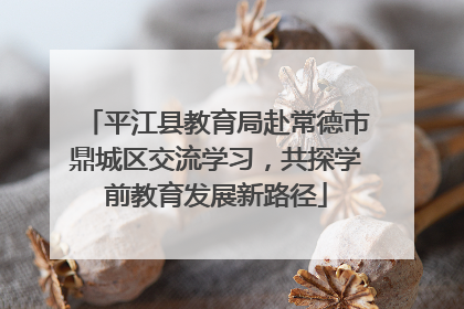 平江县教育局赴常德市鼎城区交流学习，共探学前教育发展新路径