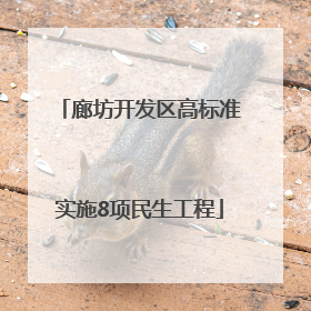 廊坊开发区高标准实施8项民生工程