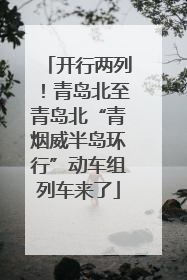 开行两列！青岛北至青岛北“青烟威半岛环行”动车组列车来了